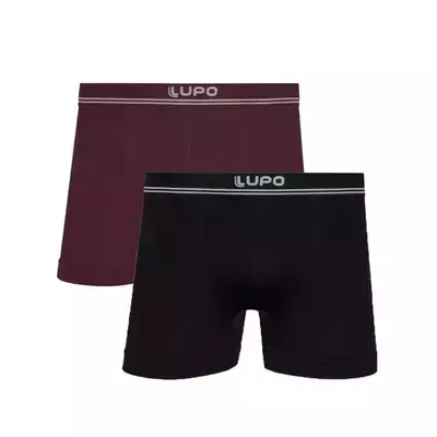 Kit Lupo 2 Cueca Boxer De Microfibra 00436 Bordo P M G GG - comprar online