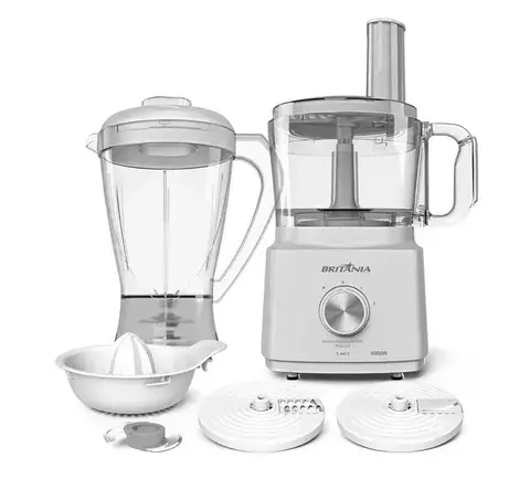 Multiprocessador Britânia 5 Em 1 Bmp900b All In One 1000w Cor Branco