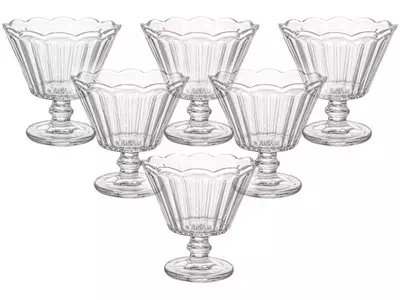 Jogo de Taças de Vidro para Sobremesa Transparente 150ml 6 Peças Haus Concept Lótus - comprar online