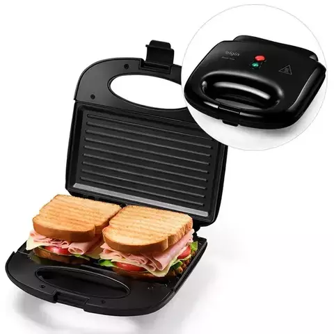 Sanduicheira Grill antiaderente 800 Watts Break Time Elgin 220v