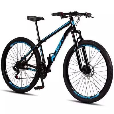 Bicicleta Aro 29 Aço Carbono KSVJ Freios Disco Suspensão 21 marchas - comprar online