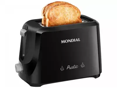 Torradeira Mondial Pratic T-18 Preto e Prata