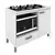 Balcão para Cooktop e Nicho para Forno Roma Móveis Sul, 1 Porta, 1 Gaveta - 4855 - comprar online