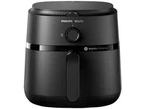 Fritadeira Elétrica sem Óleo/Air Fryer Philips Walita Série 1000 XL NA130 Preta com Timer 6,2L