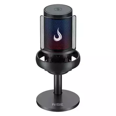 Microfone Gamer De Mesa Rise Mode Elite 05, RGB, USB-C, Preto - RM-ME-05-B - comprar online