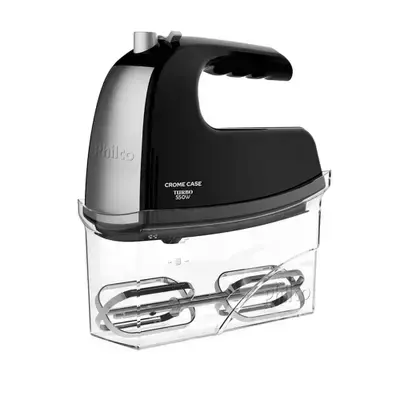 Batedeira Portatil Philco PBT45OP Crome Case 4 Velocidades 550w -Preto - comprar online