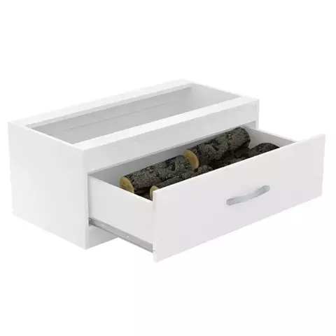 Caixa para Lenha Embutida N1 Branca