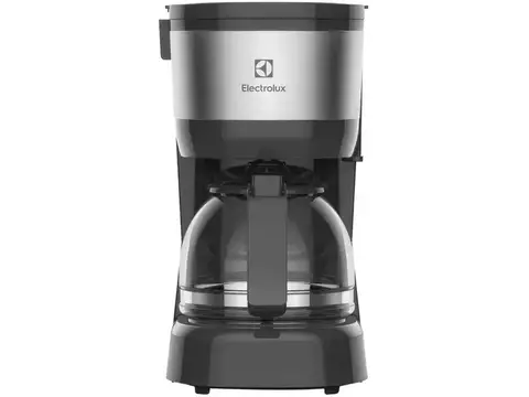 Cafeteira Elétrica Electrolux Efficient ECM10 15 Cafés Preta e Granite Gray