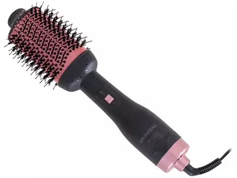 Escova Secadora Es-14 Black Rose Argan - Mondial 220v Cor Preto com Rosé