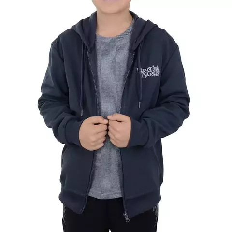 Jaqueta Juvenil Masculina Red Nose Cinza Escuro - 9710071 - Cinza TAM 10 AO 14 - comprar online