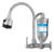 Injetplast 2167 gourmet C70 cor prateado brilhante torneira Abs filtro cozinha 1/4 de volta gourmet