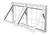 Vitro Max Ar Alumínio Branco Brilhante 60x120cm Com Grade