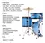 Bateria Infantil Completa 2 Tons Com Banco + Pedal + Baqueta na internet