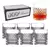 Jogo 6 Copos Baixos De Vidro Lapidado - Laradore Roma 315ml