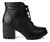 Bota Feminina Preta Com Salto Alto Tratorada Cano Baixo Leve TAM 36 AO 38 - comprar online