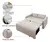 Sofá Cama 3 Lugares 1,38M Bege Matrix Amora New Matrix - GarageEletro