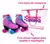 Patins Profissional Infantil 4 Rodas Roller Luna Rosa 34 ao 40 na internet