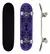 Skate Street Completo Montado Semi Profissional PRO-1 Maple Roxo Maori 100kg Life Dreams