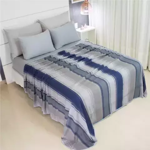 Lençol De Se Cobrir Casal 100% Algodão Malha Estampado Sem Elástico Confortável E Macio 2,20x2,20m Modelo 9 - Cozzilar - comprar online