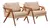 Conjunto - 2 Poltronas Mona Luxo Madeira Maciça Castellar Cor Linho Bege