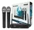 Microfone Sem Fio Duplo Vhf Profissional Vokal Vws-20 Plus Preto - comprar online