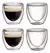 Jogo De Copo Café Bono Parede Dupla De Vidro 80ml - 4 Copos - comprar online