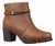 Bota Casual Cano Curto Zíper Salto Médio Macio Detalhe Gigil