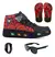 Kit Tenis Infantil Led Homem Aranha Chinelo + Oculos Relogio