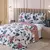 Kit Cobre Leito 3 Pçs Casal Queen Colcha Matelada Dupla Face Cor Rose Estampa na internet