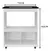 Balcão Gabinete Elisa Para Cooktop 5 Bocas Savana Off White - GarageEletro