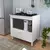 Balcão De Cozinha Compacto Para Cooktop 4 Ou 5 Bocas Com 1 Porta E Nicho Para Forno Cor branco na internet