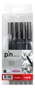 Caneta Tecnica Pin Fine Preta Estojo Com 5 Un Uniball Cor Da Tinta Preto - comprar online