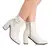 Bota Feminina Salto Alto Bico Quadrado Com Fivela E Zíper TAM 34 AO 40 - comprar online