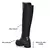 Bota Cano Longo Via Marte Salto Bloco Tratorado Feminino 001-003 - Preto TAM 34 AO 38 - comprar online