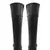 Bota Feminina Montaria Cano Longo Fivela Detalhada Matelassê - Preto TAM 34 AO 40 - GarageEletro