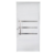 Porta Lambril de Alumínio Esquerda 210 x 80cm com Friso Linha Veneza Esquadrias Bergamo