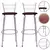 Kit 2 Banco Banquetas Alta Bar Balcão Cozinha Gourmet Bistrô Bancada Area Lazer Reforçada Itagold - comprar online