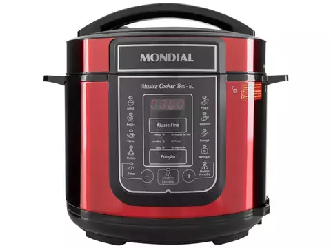 Panela de Pressão Elétrica Digital Mondial - Master Cooker Red PE-39 220V