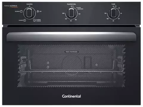 Forno Elétrico de Embutir Continental 50L - Preto OC4EM