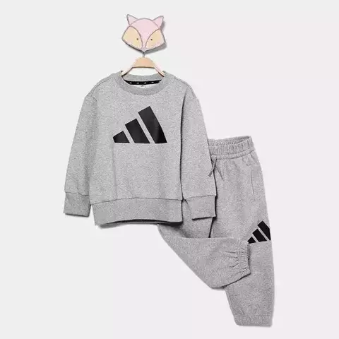 Conjunto Infantil Adidas Big Logo - Cinza TAM 3 ao 6 - comprar online