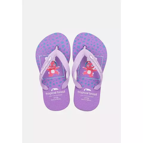 Chinelo Tropical Brasil Infantil Feminino - Roxo - 25 - 27 - 29 - 31
