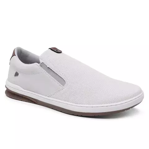 Sapatênis Tênis Slip-On Masculino Bardone Calce Fácil - Gelo - 37 ao 44