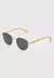 Óculos De Sol Hang Loose Polarized Haste Em Bambu Dourado - comprar online