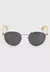 Óculos De Sol Hang Loose Polarized Haste Em Bambu Dourado na internet