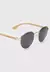 Óculos De Sol Hang Loose Polarized Haste Em Bambu Dourado - loja online