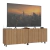 Rack para TV até 50 Polegadas com 4 Portas e Rodízios Multimóveis MP1069 Rustic - comprar online