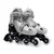 Patins Roller Infantil Rosa com Kit Segurança Capacete Joelheira e Protetor de Pulso Mor M Preto+Cinza - comprar online