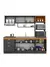 Cozinha Bella 6P/3G Ônix/Freijó - comprar online