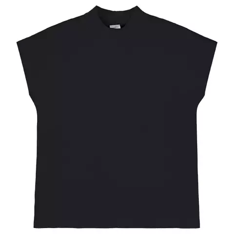 Blusa Feminina Gola Malha Crepe Viscose - Preto