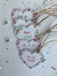 TAG PLANTÁVEL - PAPEL SEMENTE 6X5CM - CORAÇÃO - PERSONALIZADA - loja online